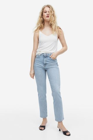 H&M + Vintage Mom Fit Ultra High Ankle Jeans