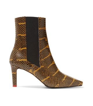 Aeyde + Leila Snake-Effect Boots