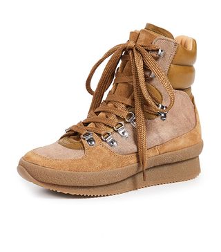 Isabel Marant + Brendty Suede Hiking Boots