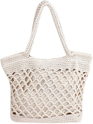 Monique + Hand-woven Crochet Handbag