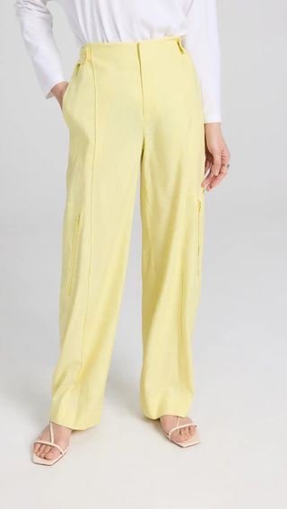 Vince + High Waist Tailored Utility Trousers