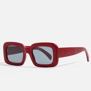 Topshop + Willis Chunky Rectangle Sunglasses