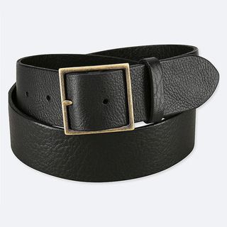 Uniqlo + Leather Vintage Wide Waist Belt