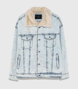 Zara + Denim Jacket with Fleece