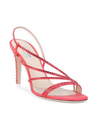 Attico + Strappy Crystal Sandals