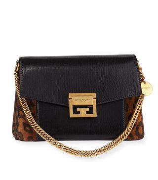 Givenchy + GV3 Small Leopard Shoulder Bag