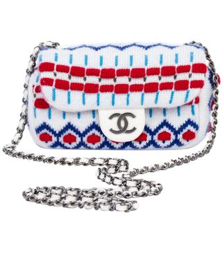Chanel + Mini White Aspen Crossbody Bag