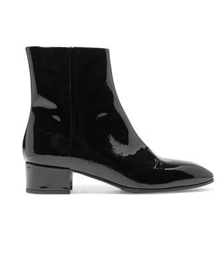 Aeyde + Naomi Patent-Leather Ankle Boots