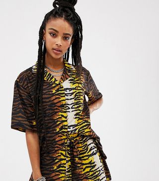 Sacred Hawk + Hawaiian Shirt in Tiger Print