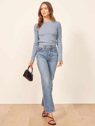 Reformation + Cropped Cashmere Crew