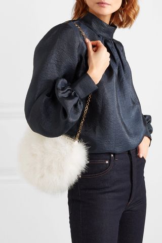 Carolina Santo Domingo + Knitted Feather Shoulder Bag