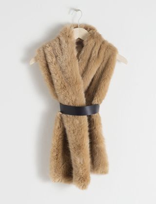 & Other Stories + Belted Faux Fur Stole