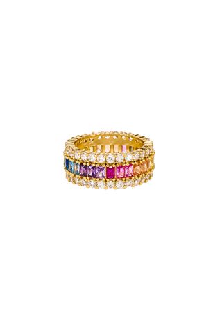 The M Jewelers NY + Three Row Rainbow Ring