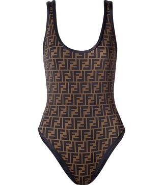 Fendi + Roma Reversible Printed Swimsuit