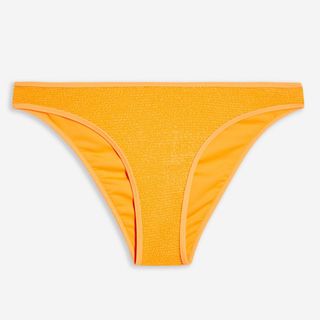 Topshop + Orange Crinkle Bikini Bottoms