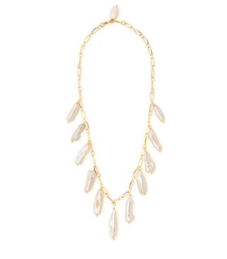 Timeless Pearly + Baroque Pearl-Drop Necklace