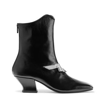 Dorateymur + Han Embellished Leather Ankle Boots