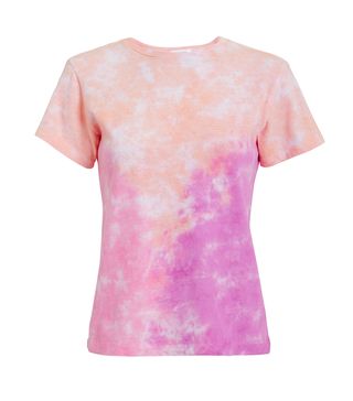 Re/Done + Pink Tie-Dyed T-Shirt