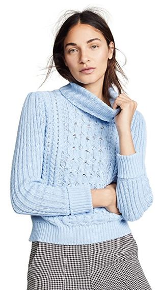 Bop Basics + Cable Knit Turtleneck Sweater