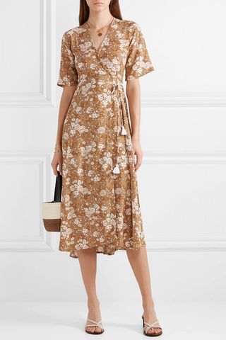 Faithfull the Brand + Rivera Floral Print Wrap Dress