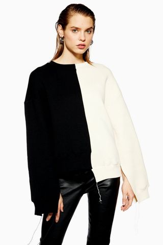 Topshop + Colour Block Sweatshirt by Boutique