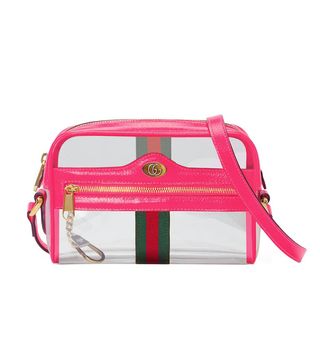 Gucci + Mini Ophidia Transparent Convertible Bag