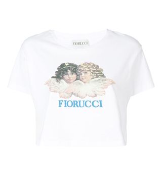 Fiorucci + Cherub Print Cropped T-Shirt