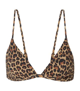 Anemone + Leopard-Print Bikini Top