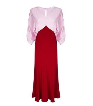 Finery + Karena Red and Pink Tea Dress