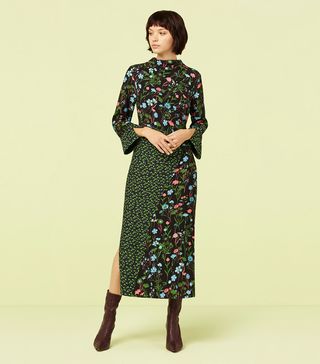 Finery + Mia Mixed Floral Print Column Dress