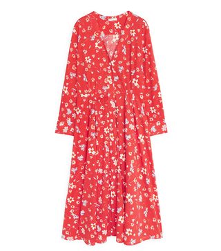 Arket + Floral Jersey Dress