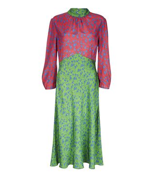 Finery + Sara Jacquard Shadow Floral Tea Dress
