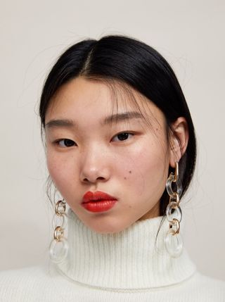 Zara + Contrasting Ring Earrings