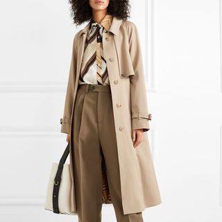 Burberry + The Cinderford Wool-Gabardine Trench cCat