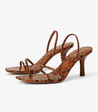 Zara + Mid Heel Sandals