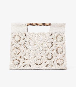 Zara + Tote Bag With Bamboo Handles