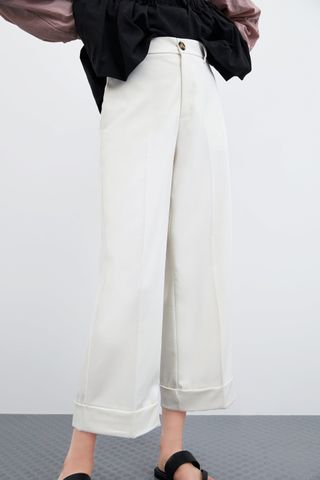 Zara + Cropped Trousers