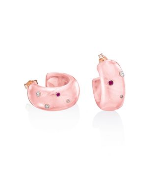 Bleecker & Prince + Pink Flamingo Earrings