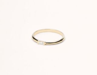 Vrai & Oro + Baguette Diamond Ring