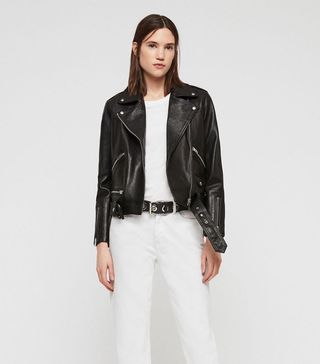 AllSaints + Estae Leather Biker Jacket
