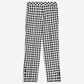 Topshop + Gingham Tapered Trousers