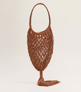 Mango + Fringed Crochet Bag