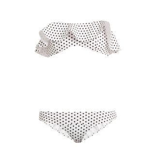 Lisa Marie Fernandez + Natalie Polka-Dot Print Bonded Bikini