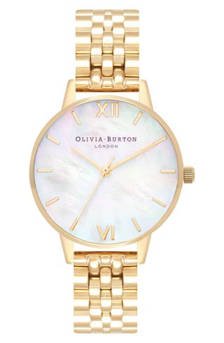 Olivia Burton + Mother of Pearl Bracelet Watch
