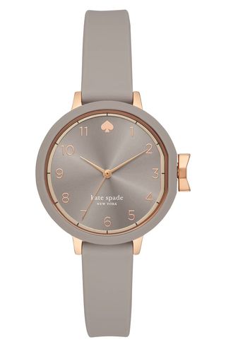 Kate Spade New York + Park Row Silicone Strap Watch