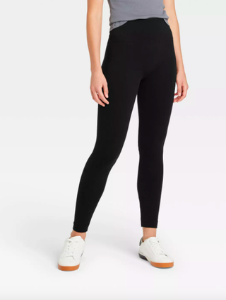 A New Day + High-Waist Cotton Seamless Fleece Lined Leggings