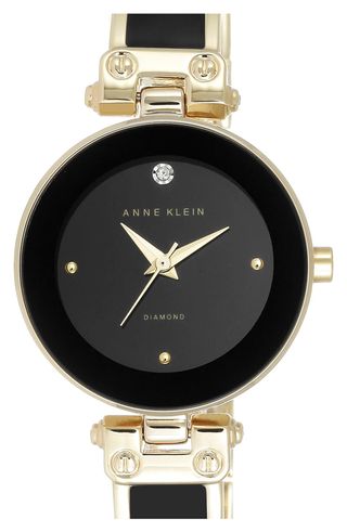 Anne Klein + Diamond Marker Bangle Watch