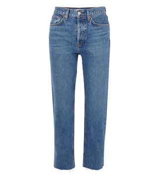 Re/Done + Originals Stovepipe High-Rise Straight-Leg Jeans