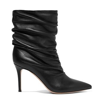 Gianvito Rossi + Cecile Ruched Ankle Boots