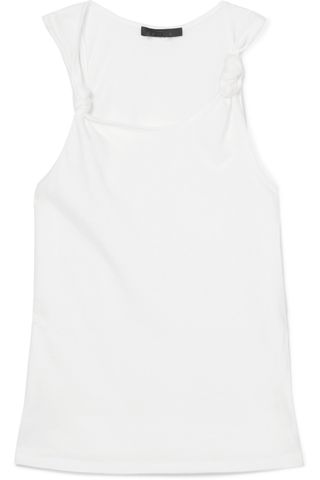 The Range + Knotted Cotton-Jersey Tank
